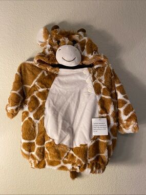 Target Plush Giraffe Hooded Toddler Costume Brown and White